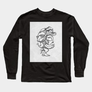 Weird human form illustration Long Sleeve T-Shirt